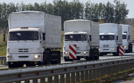 Девятый по счету гуманитарный конвой  РФ уже прибыл в Ростовскую область