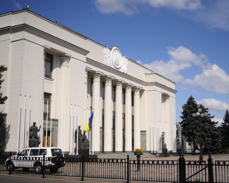 В киевских депутатов неизвестный молодой человек бросил гранату