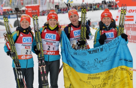 Украинским биатлонистам слава!