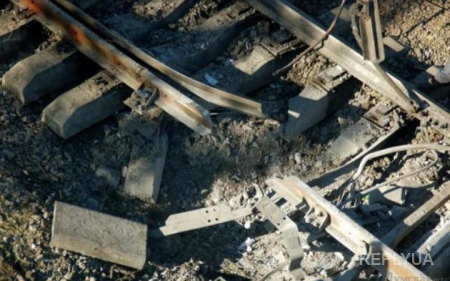 Взрыв на железнодорожном мосту в Запорожской области
