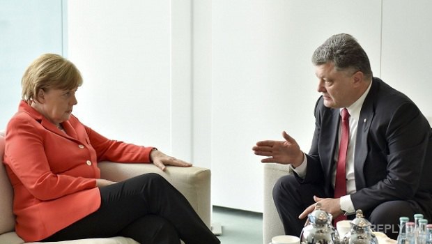 Ангела Меркель и Петр Порошенко обсуждают ситуацию на Донбассе