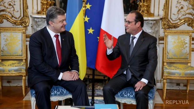 Олланд поддерживает возможность введения миротворцев для установления мира в Украине