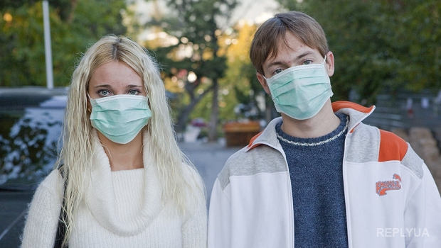 Киевляне надели маски в целях безопасности