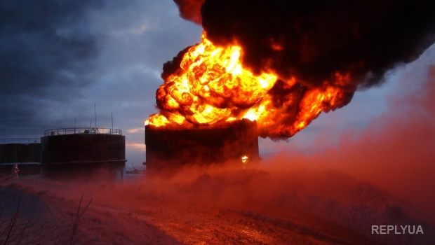 На нефтебазе под Киевом очередной взрыв