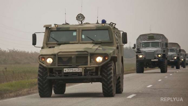 К Донецку направляется колонна российской военной техники