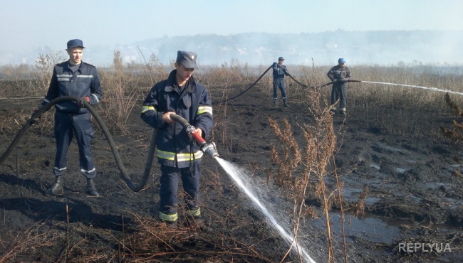 В Киевской области усиливаются пожары торфяников