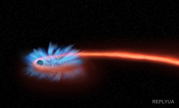 НАСА удалось зафиксировать, как черная дыра разрывает звезду - видео