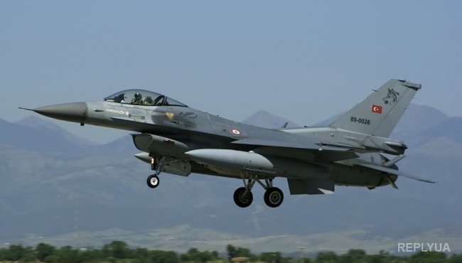 Турецкий F-16 сбил истребитель. Предположительно российский