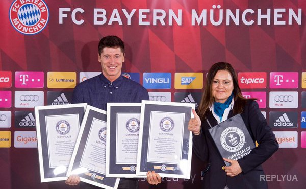 Нападающий «Баварии» получил четыре сертификата Книги рекордов Гиннесса