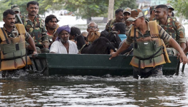 Наводнение в Индии убило 188 человек