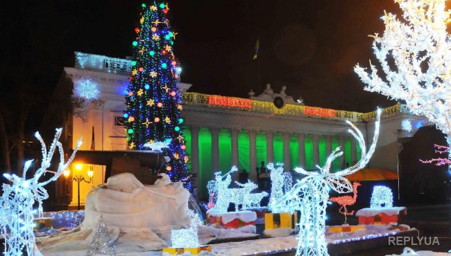 Жители Одессы протестуют против новогодних мероприятий