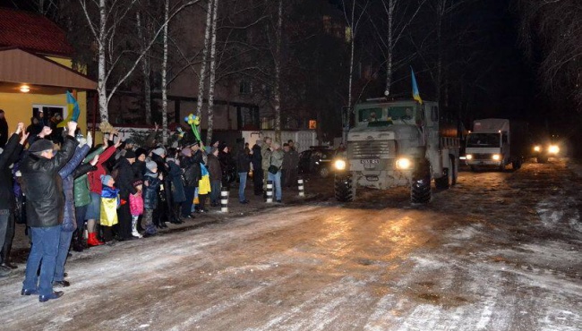 В Ивано-Франковск из АТО прибыли 75 военнослужащих