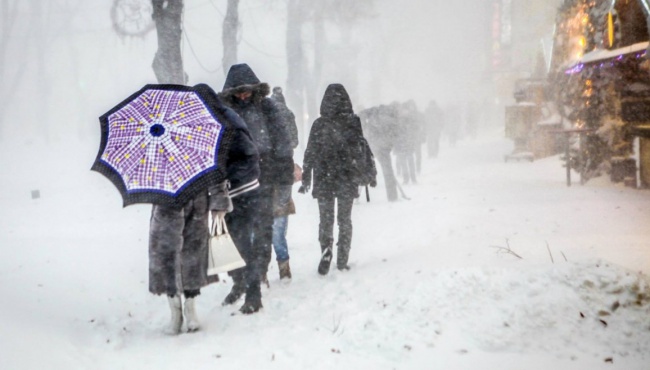 Снегопад и сильный ветер в Украине привели к обесточиванию пяти областей