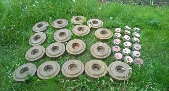 На территории Донецкой области обнаружен тайник с противотанковыми минами