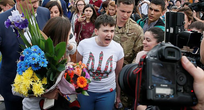 Савченко: Путина не за что благодарить