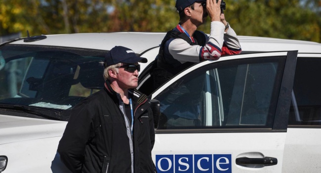 Члени ОБСЄ були обстріляні з мінометів на Донеччині