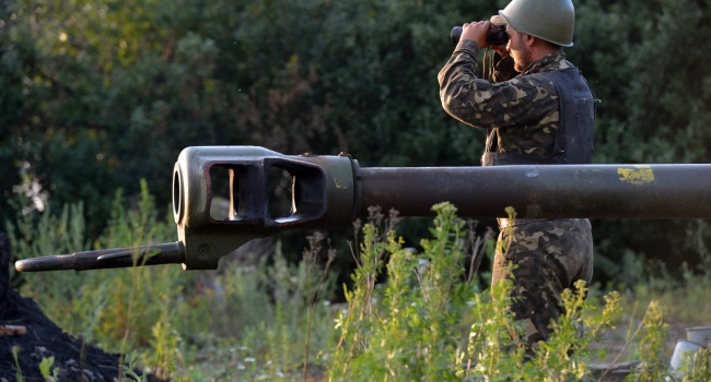 Ситуация на Донбассе. Террористы применяют артиллерию против наших солдат