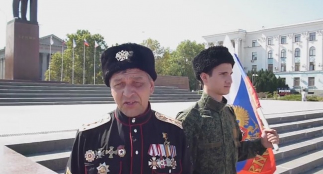 Крымских казаков задержали в Симферополе за участие в акции "Крым - это Россия"