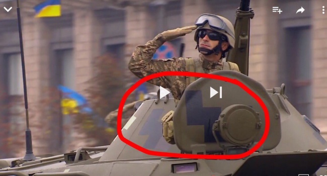 «Ватный» блогер запустил фейк про «эмблему Гитлерюгенда» на украинской бронетехнике