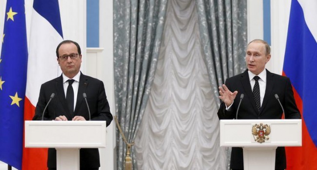 Олланд заявил, что не найдет времени для встречи с Путиным во время его визита в Париж
