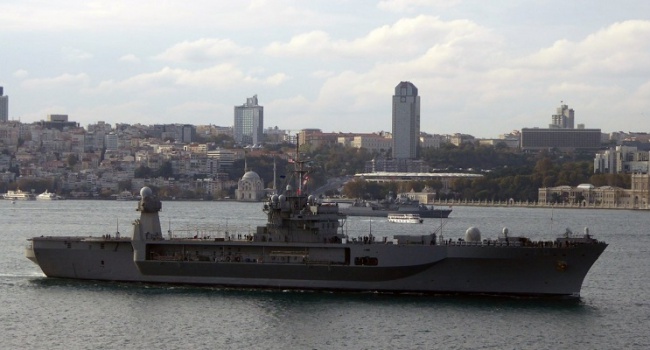 Россия обеспокоена вхождением флагмана ВМС США в акваторию Черного моря