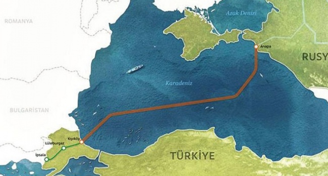 В материалах по «Турецкому потоку» в турецких СМИ Крым обозначен как часть России