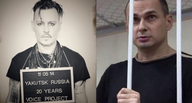 Джонні Депп став на захист Олега Сенцова у сміливому проекті