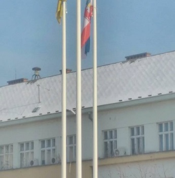 Неизвестные вывесили сепаратистский флаг над Закарпатской ОГА