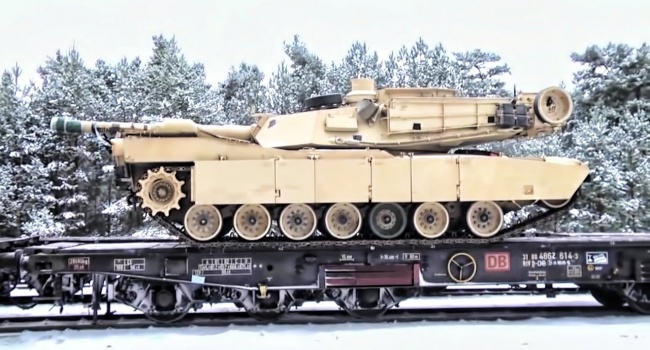 В сети появилось видео размещения танков США в Польше (ВИДЕО)