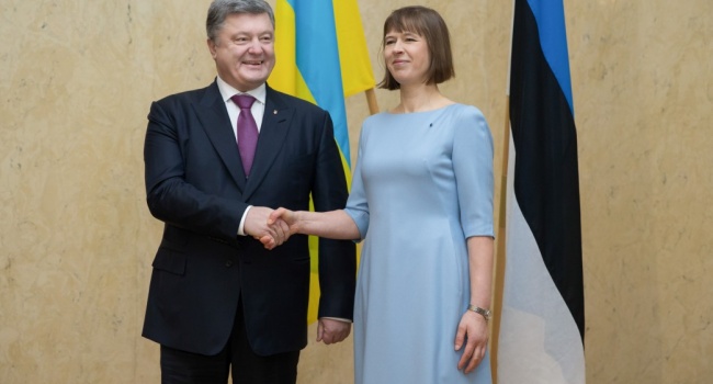 Президент Украины Петр Порошенко встретился с президентом Эстонии