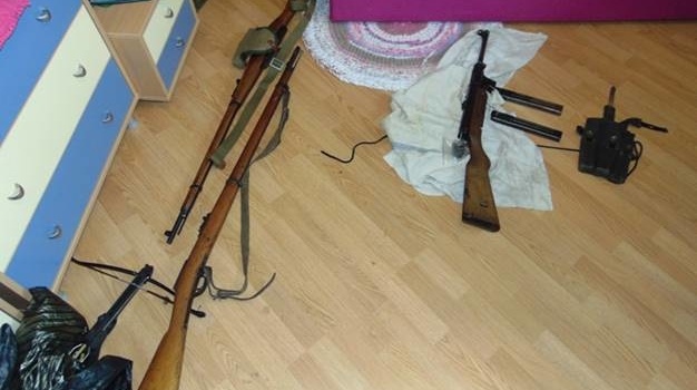 На Київщині знайшли арсенал зброї 