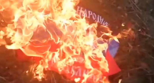 Фанаты «Шахтёра» сожгли флаг «ДНР» на матче в Харькове