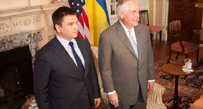 Тиллерсон пообещал Климкину, что США не «сольют» Украину