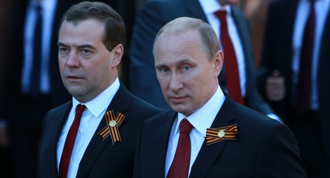 "Дімон прикриє": Художник висміяв Путіна та Медведєва 