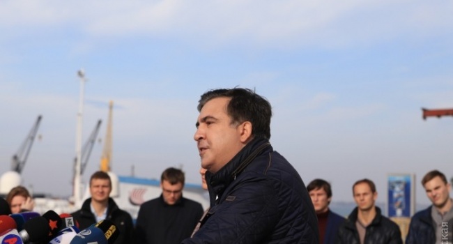 Во время встречи Саакашвили с одесситами произошел инцидент