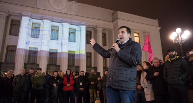 Саакашвили о плане на вечер: реальная смена власти Украины на всех уровнях