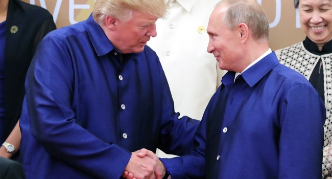 СМИ разместили «семейные» фото Путина и Трампа