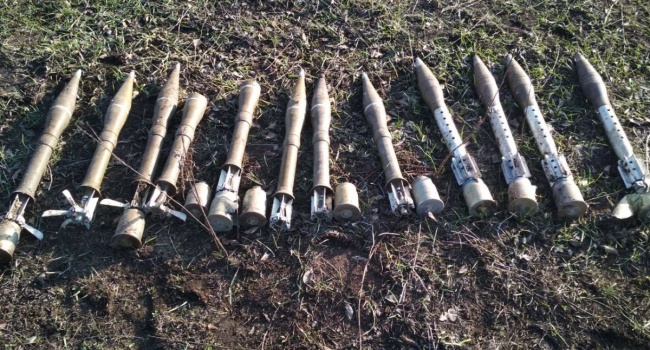 Под Донецком обнаружен тайник с российскими боеприпасами