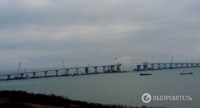 В Сети появились новые фото строительства Крымского моста