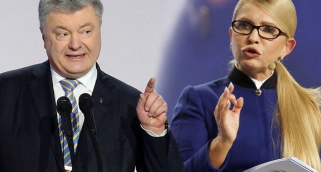 Рейтинг Порошенко и Тимошенко сравнялся