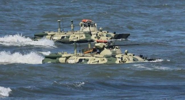 Трагедия в РФ: в Балтийском море затонул БТР с морпехами Черноморского флота, есть жертвы