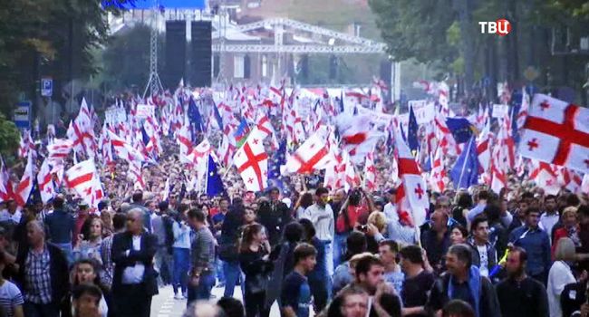 Скандал из-за депутатов РФ в Грузии: в Тбилиси стартовала новая волна протеста