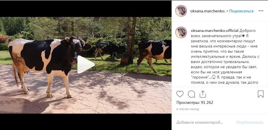 «Оксана? Да ну наф*г... Померещилось»: Марченко опубликовала в сети новое необычное видео, показав, как проходит ее понедельник 