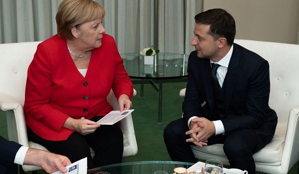 Зеленский в Нью-Йорке встретился с Меркель, обсудив с ней подготовку встречи глав «нормандской четверки»