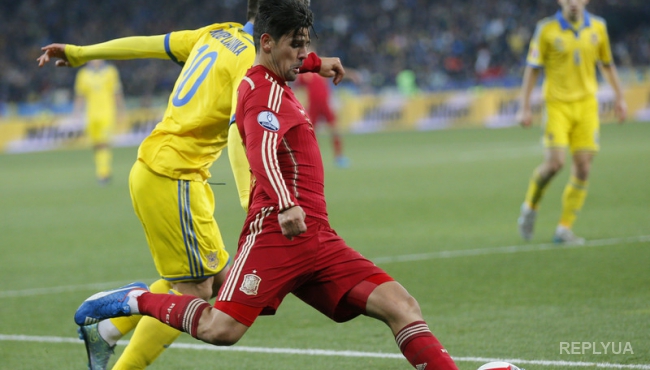 Украинские футболисты потерпели поражение в матче с Испанией – выход в Евро-2016 под большим вопросом