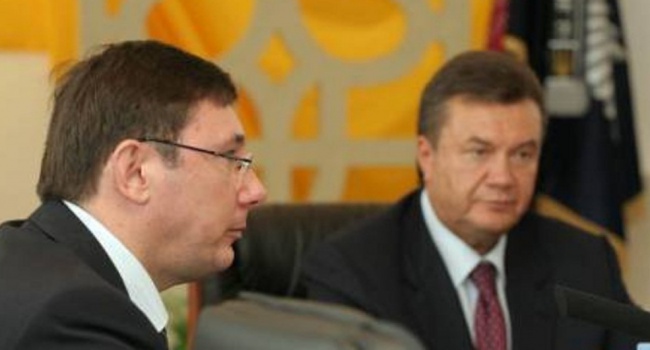 Янукович подал в суд на Луценко за «оскорбительные приставания»