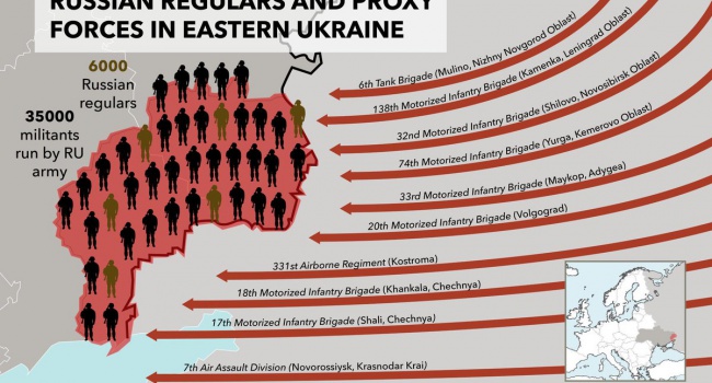 Евродепутат рассказал о масштабах российской военной оккупации (инфографика) Евродепутат рассказал о масштабах российской военной оккупации (инфографика)
