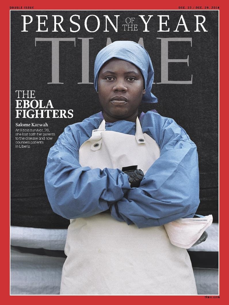 Обложка Time с "Человеком года-2014" Саломе Карва
