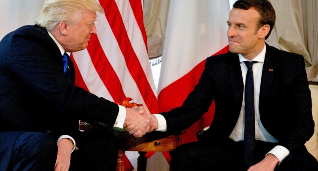 Трамп та Макрон обговорили проблему довкола КНДР Трамп та Макрон обговорили проблему довкола КНДР