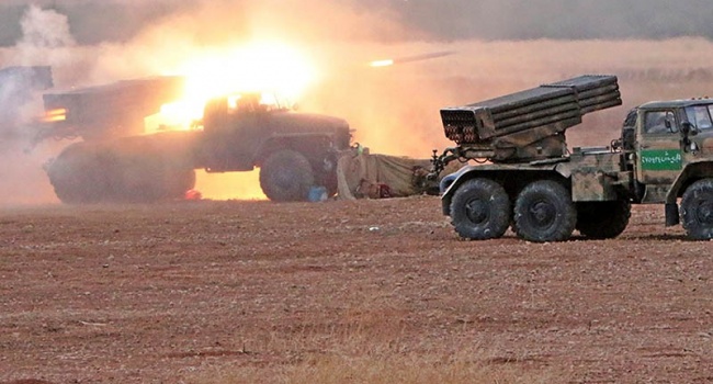 Боевики обстреливают ВСУ из РСЗО «Град»